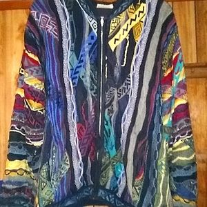 Coogi zip sweater vintage large